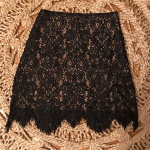 Black Lace For Love and Lemons Skirt